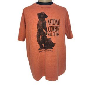 Vintage National Cowboy Hall of Fame T Shirt Single Stitch Made in the USA XL
